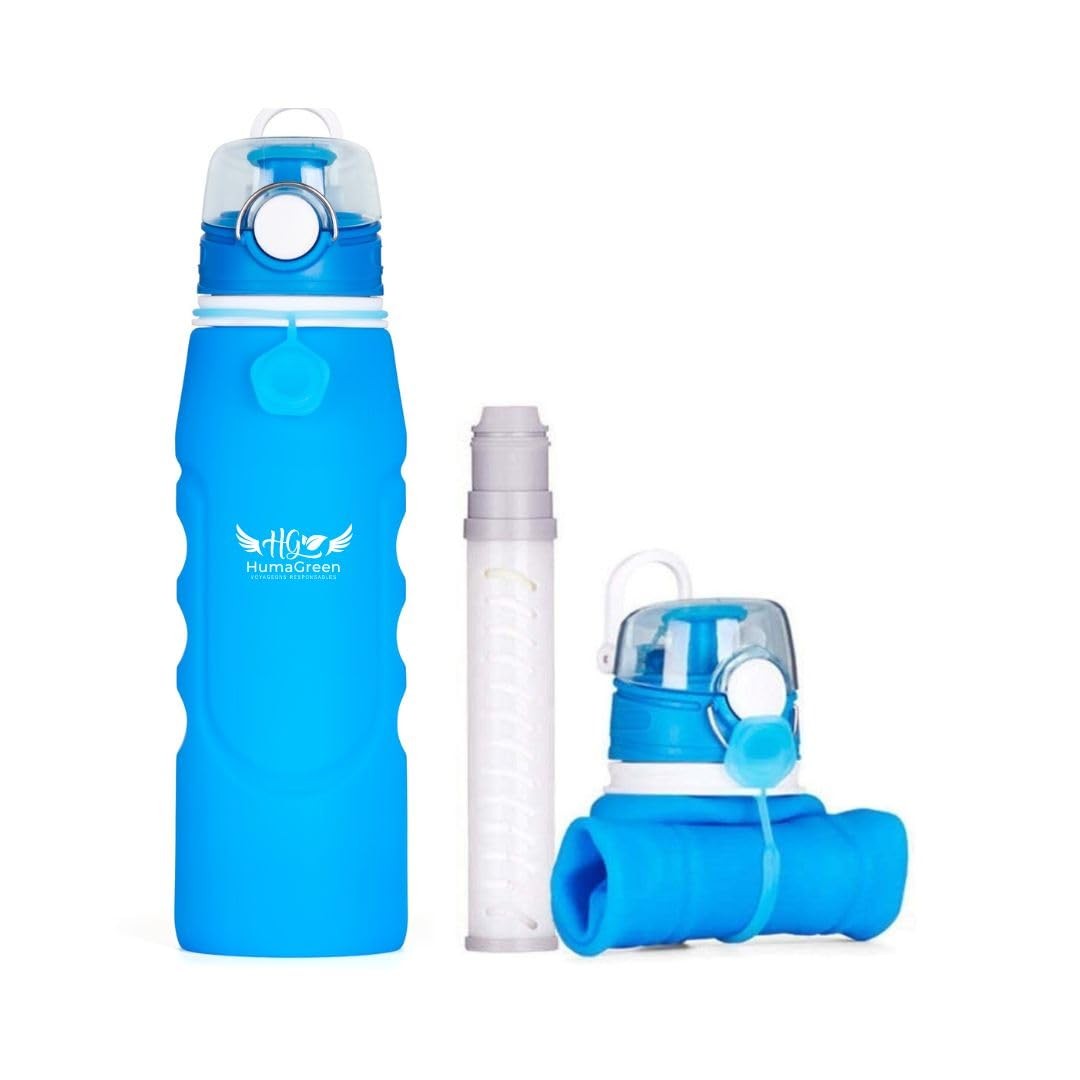 Humagreen Water Filter Bottle, Portable, Reusable, for Travel, Hiking…