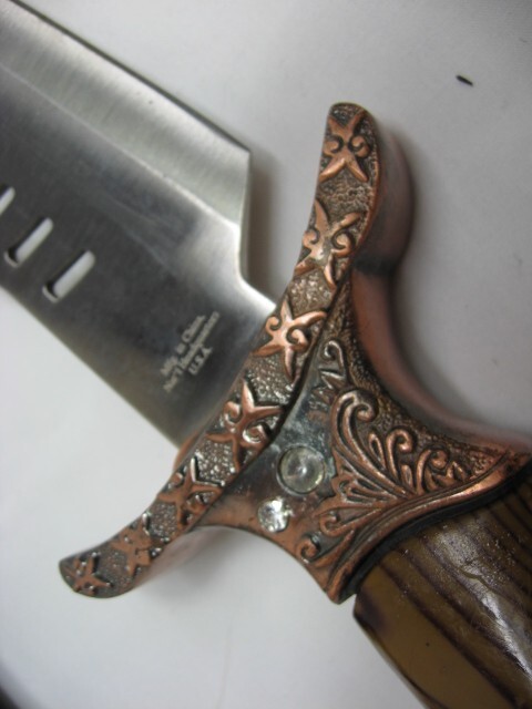 rmk99 Decorative 14.5″ Maxam Bowie Knife Resin Handle Dbl Layer-Sheath st135
