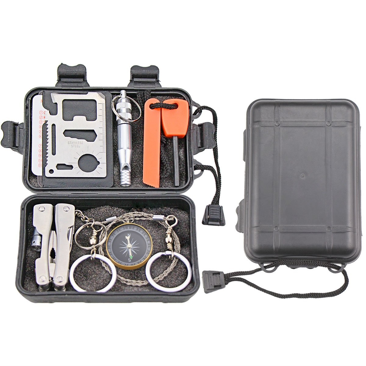EMDMAK Survival Kit Outdoor Emergency Gear Kit for Camping Hiking Travelling …