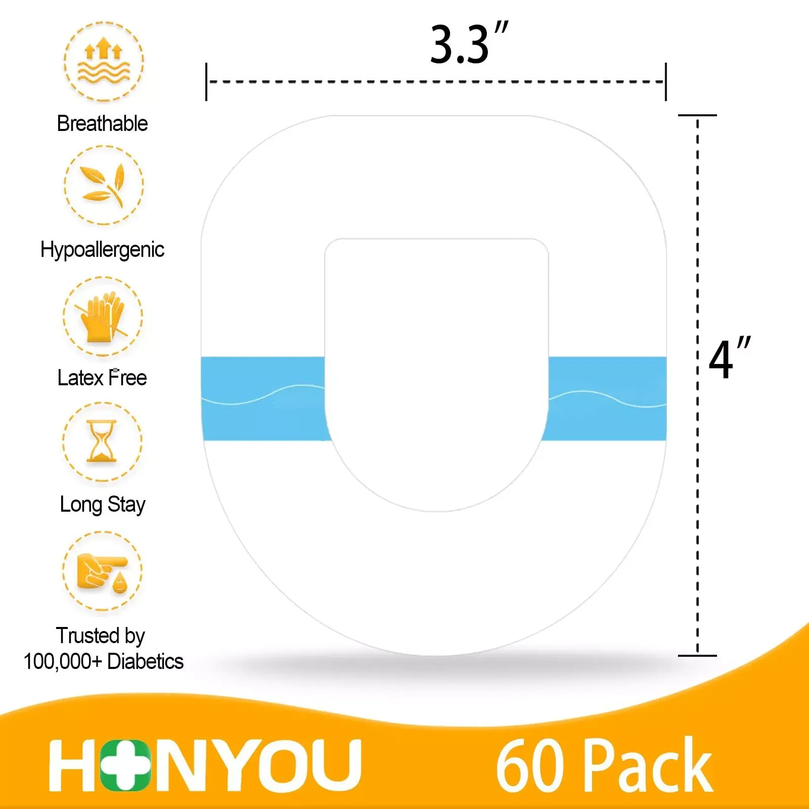60Pack Omnipod 5 Adhesive Patches Waterproof & Sweatproof Long Last fo…