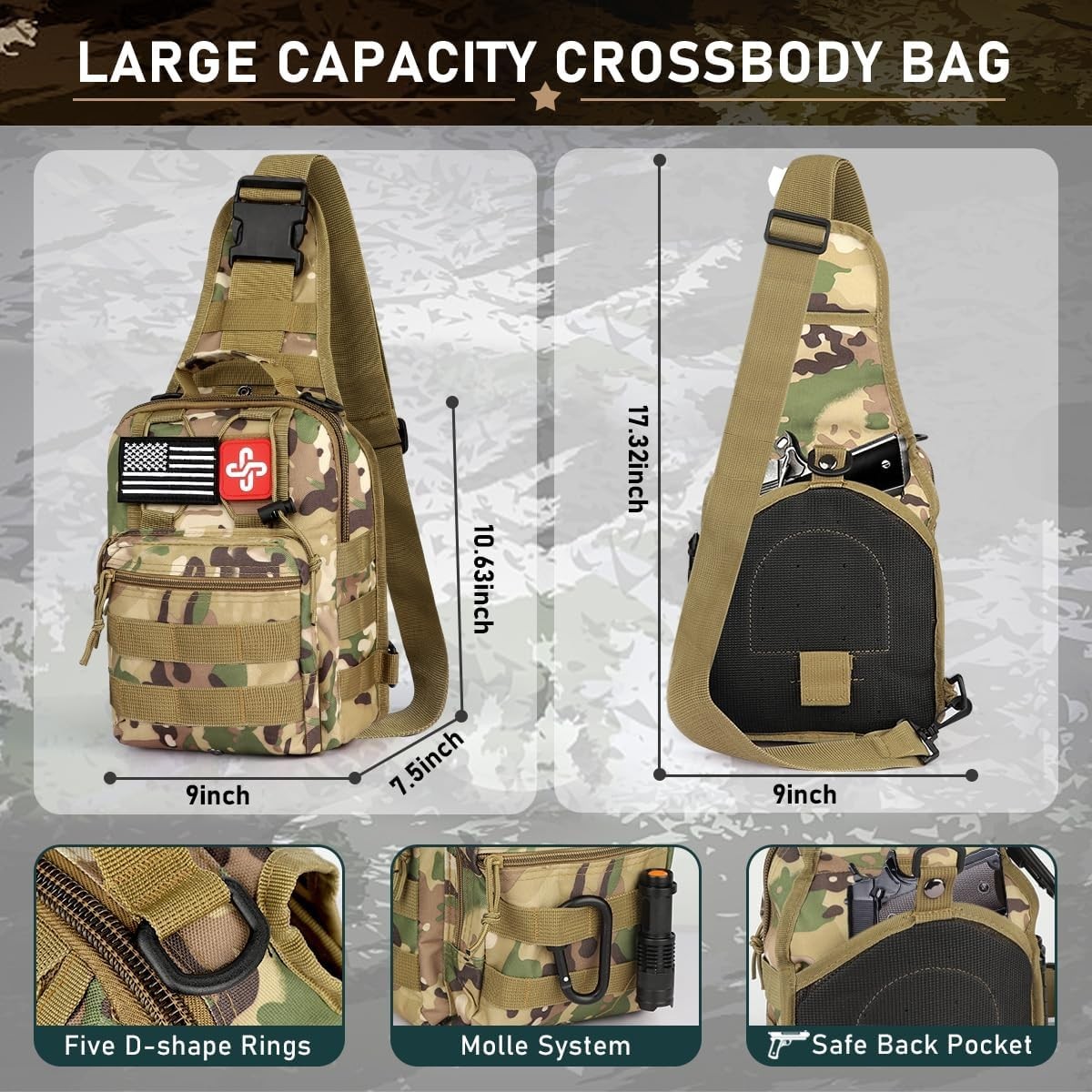Survival Kit 262 Pcs Emergency Gear and Supplies with First Aid Pouch and