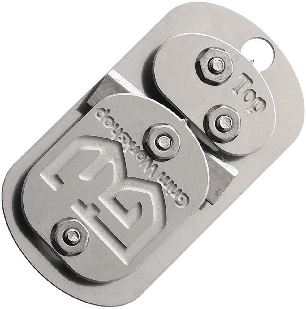 Grim Workshop Cordage Making Dog Tag Tool Stainless Construction – GWCORDTAG