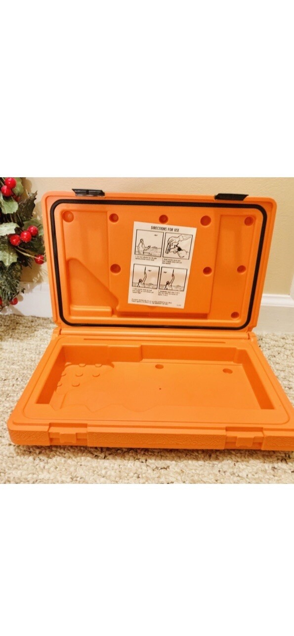 Vintage OLIN Emergency Marine Flare Signal Kit, Carrying Case ONLY! NEW & RARE!!