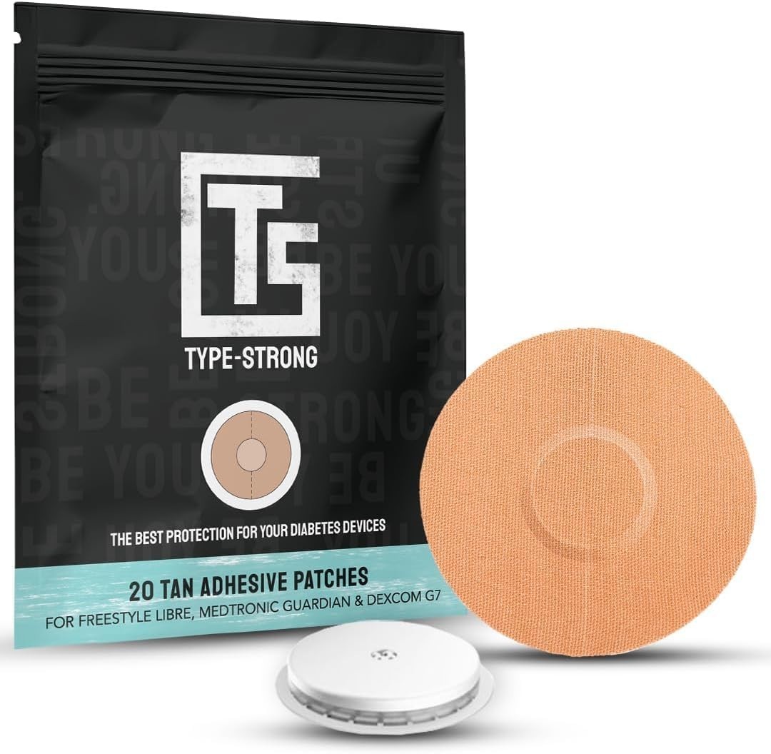 20 Pack Tan Freestyle Libre 3 Adhesive Patches. Waterproof Libre 3 Sensor Cov…