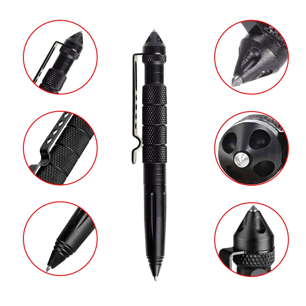 Tungsten steel window breaker survival tactical pen outdoor training gear