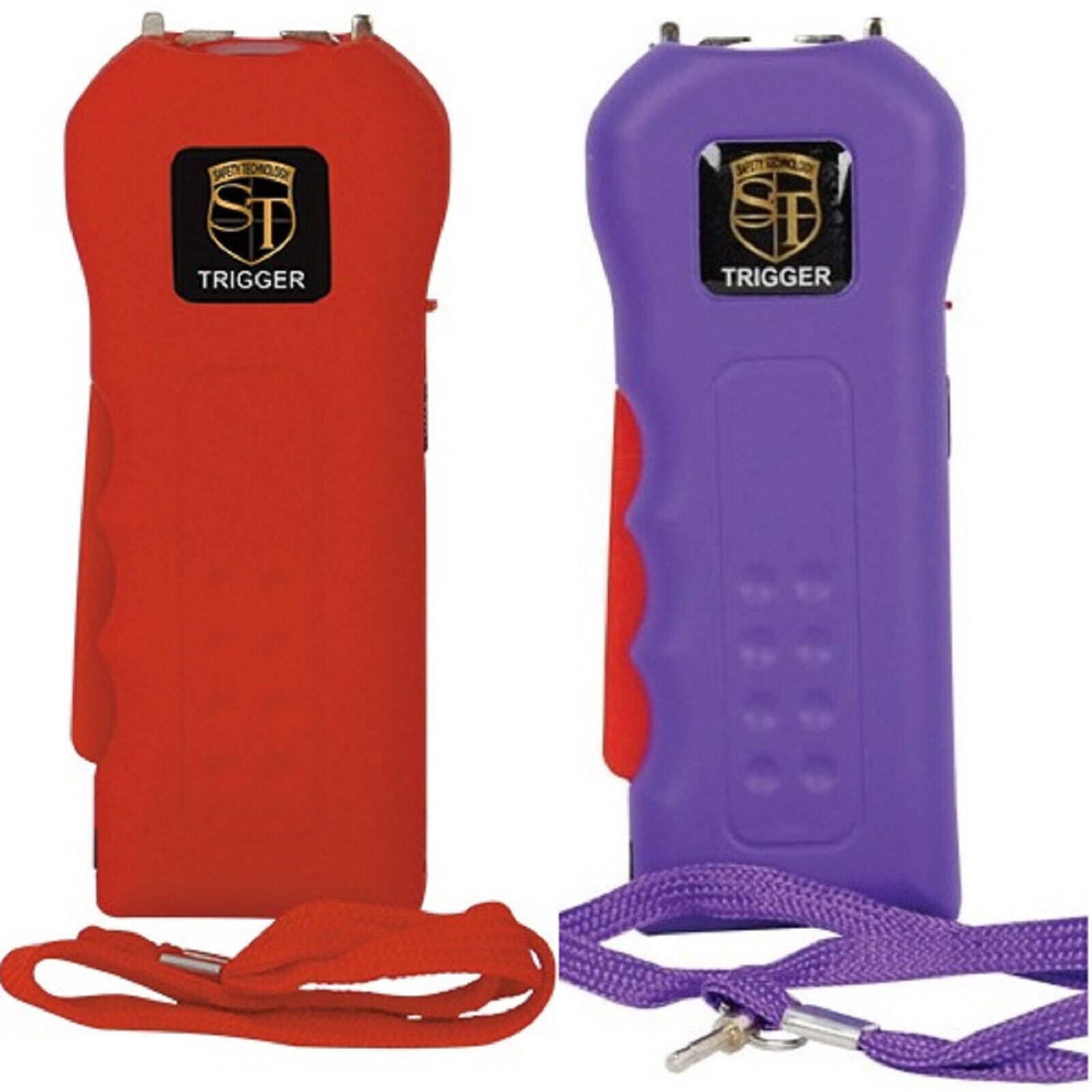Safety Technology TRIGGER Stun Gun Rechargeable 75 Mil Volts LED Flashlight+Case