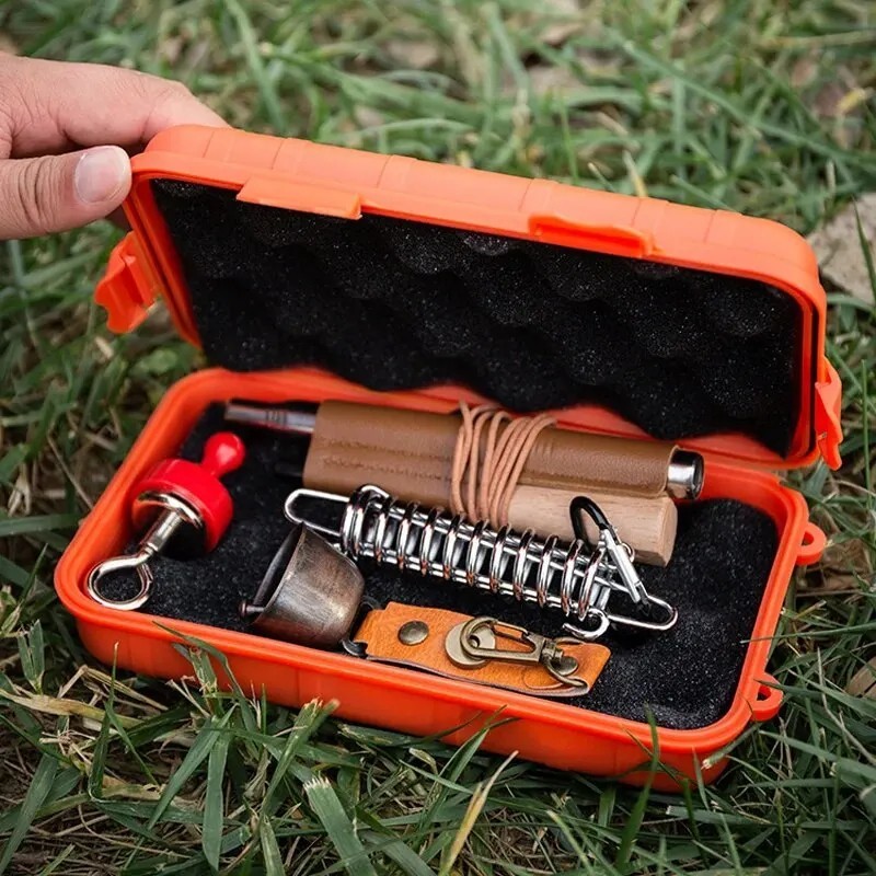 1pc EDC Waterproof Survival Storage Box Outdoor Camping Shockproof Case – NEW