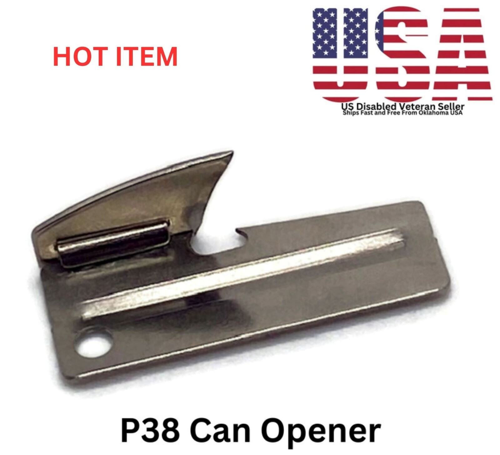 Military Spec. P38 Can Opener US Shelby Co Made In The USA – Ships Free