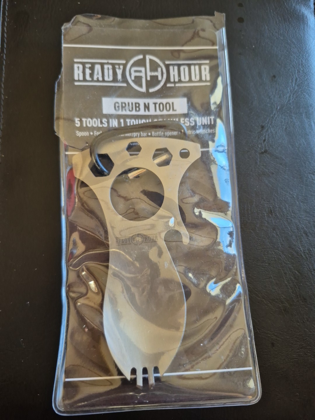 Ready Hour – Grub N Tool – Stainless Steel Camping Survival Utensil – NEW