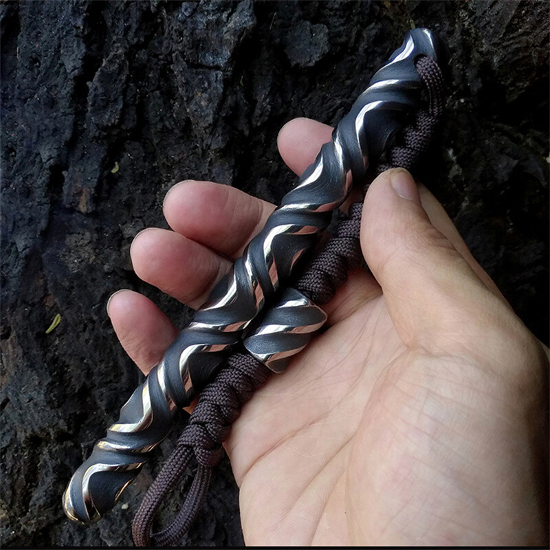EDC Titanium Alloy Cool Stick Outdoor Play Wand Cuban Rattan Crowbar Equipment