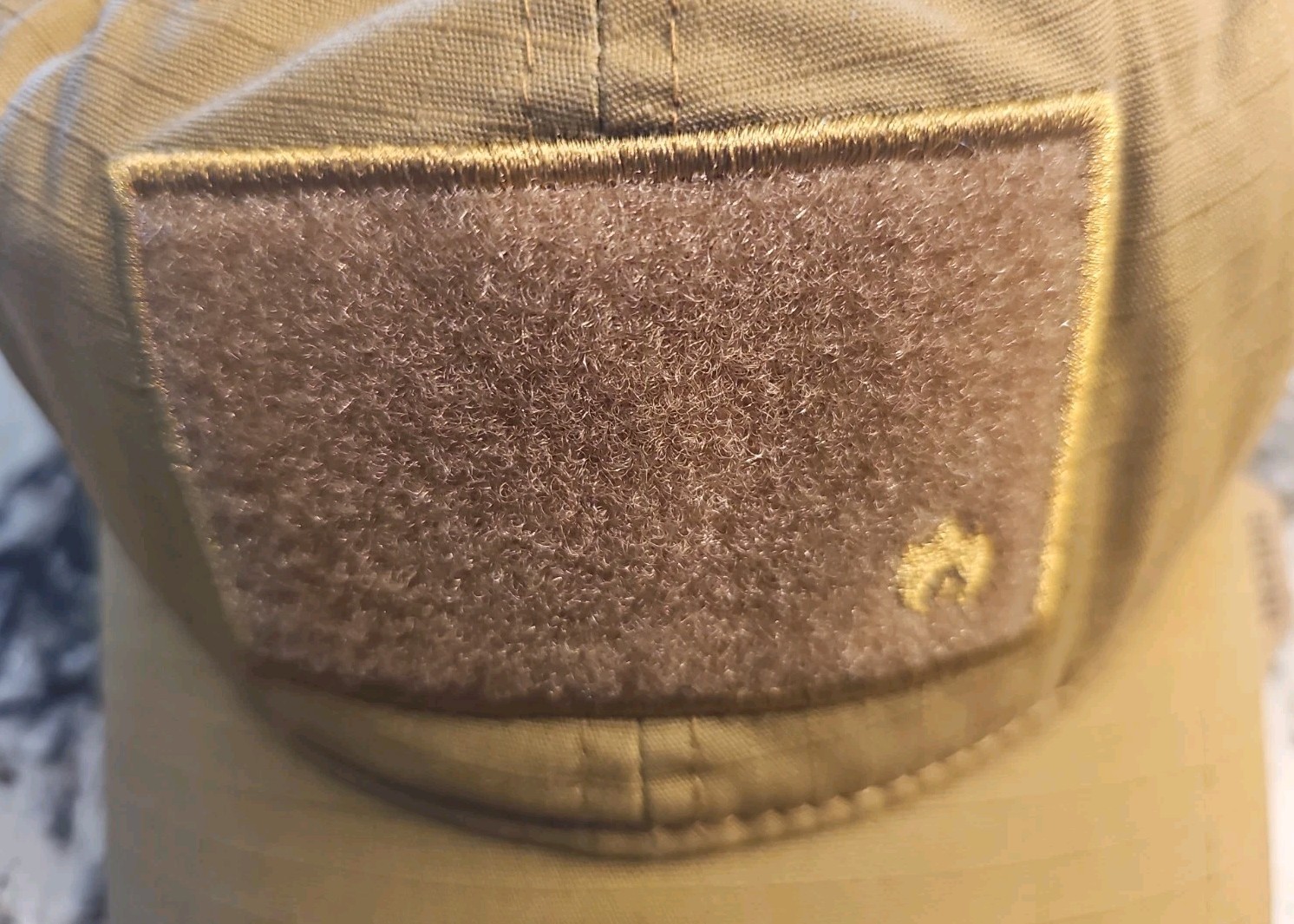 Wazoo Patch Cache Cap – 6 Secret Pocket Hat (Coyote Brown) Updated Version