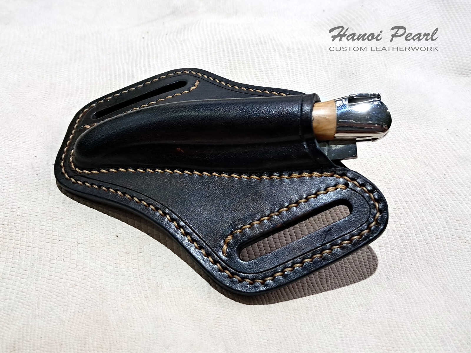 Custom Leather Sheath for Forge De Laguiole 12cm Folder [Sheath Only]