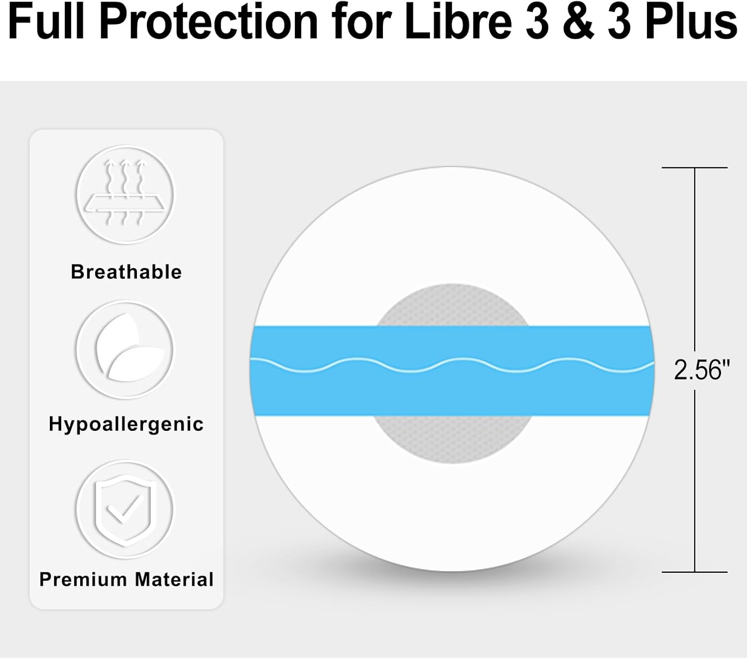 Libre 3 Sensor Covers 100Pack Waterproof Adhesive Patches for Libre 3