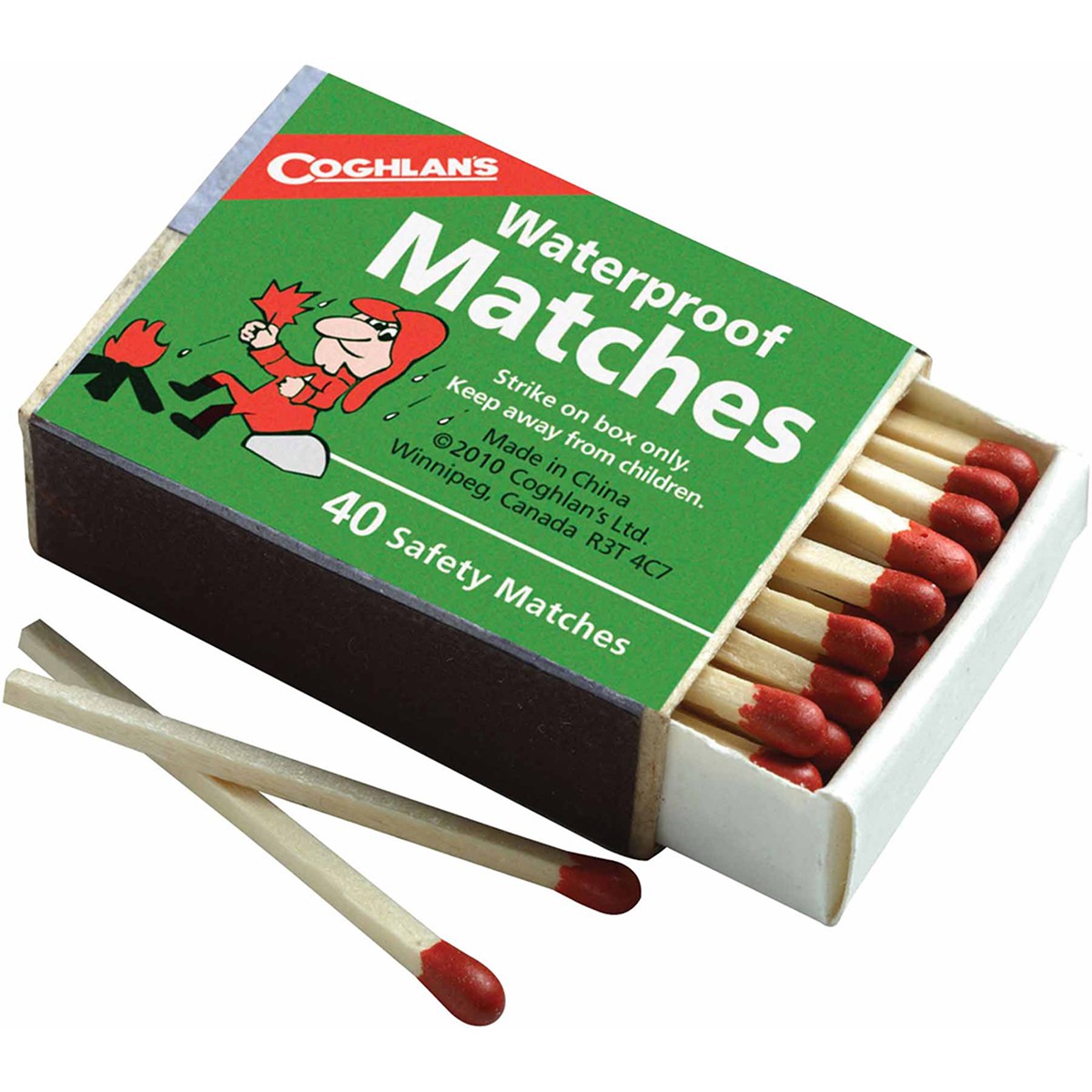 Coghlan’s Waterproof Matches (10 Boxes), 400 Total Matches, Safety w/ Striker