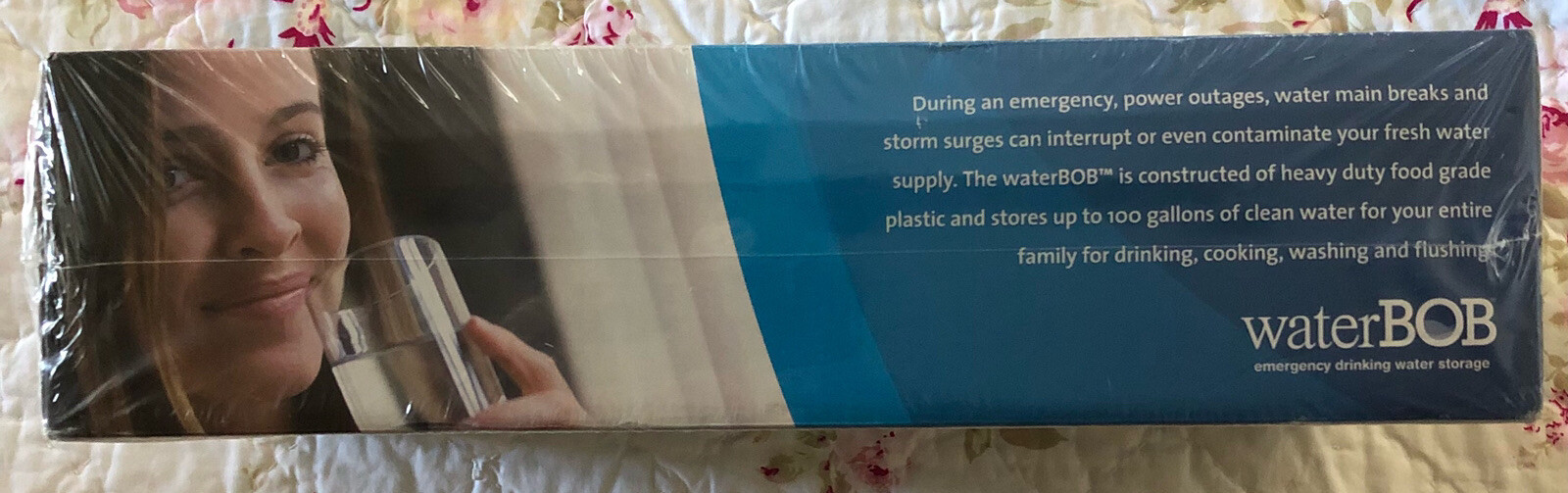 NEW WaterBOB Emergency Survival Bathtub 100 Gal BPA Free Drinking Water Filter