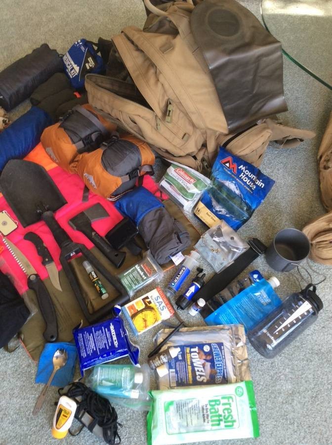 Emergency Preparedness Pack, Survival Kit from Desert Storm era
