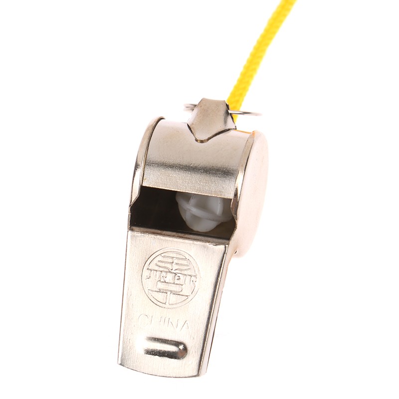 1/12Pcs Metal Whistle Referee Sport Stainless Steel Whistles Training Tools