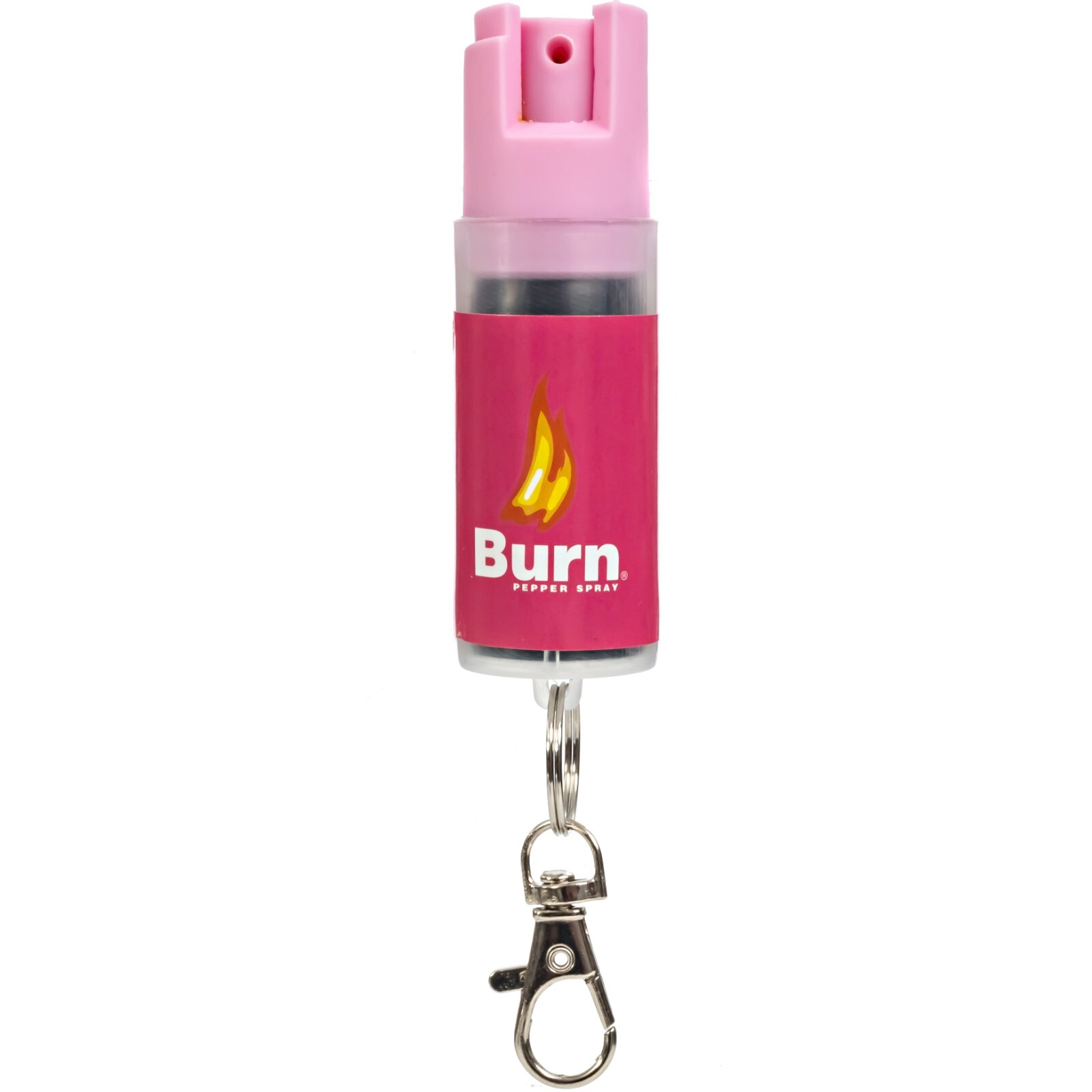 2 Pack Burn Pepper Spray Self Defense Security Keychain 1/2 oz Pink