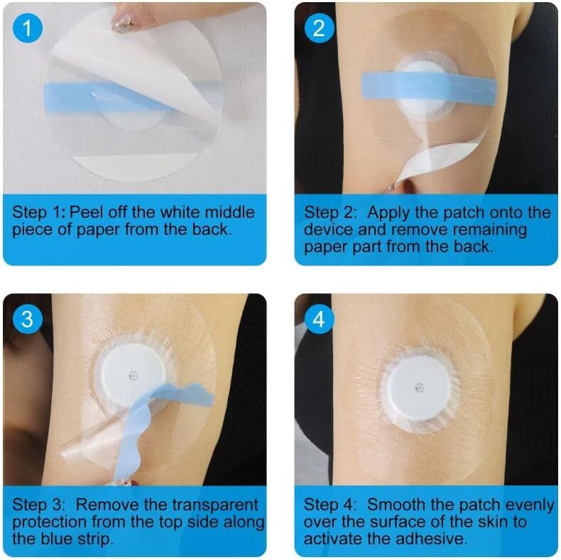 Freestyle Sensor Adhesive Bandage Patches for Libre 2 Cover Waterproof Clear …