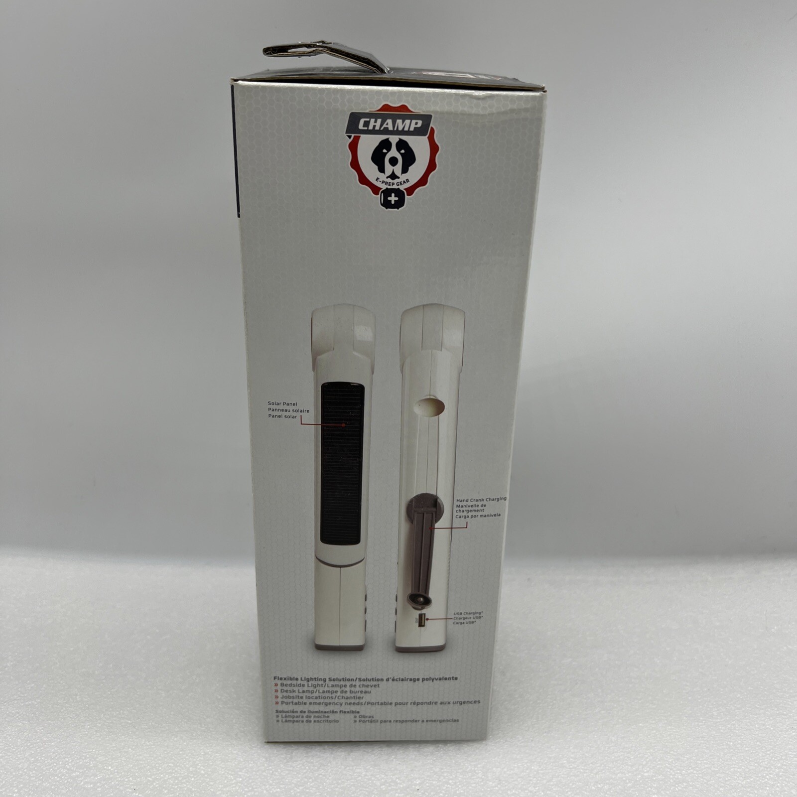 CHAMP RCEP500FLR 10 – in-1 Survival Light Stick New! Hand Crank Solar