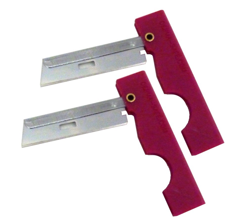 Derma Safe Folding Razor Knife 10 pack Red for SERE Survival Tool Kit Blade