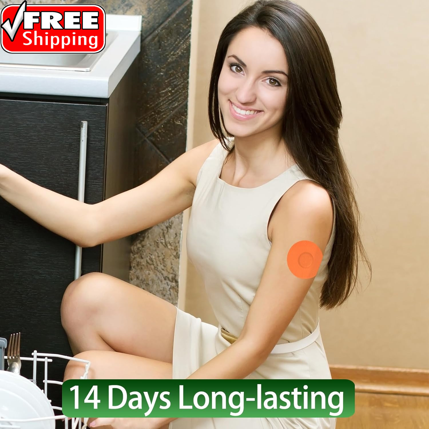 Waterproof Libre 3 Sensor Covers, 20Pack Freestyle Adhesive Patches for Libre 3