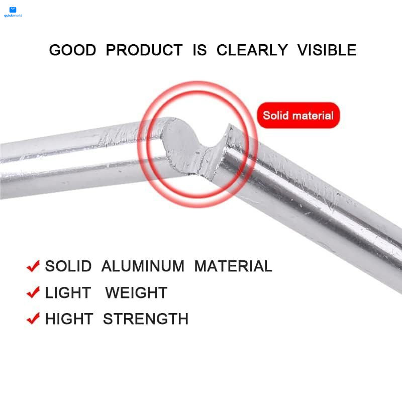 12Pcs Aluminium Tent Stakes for Sand,Beach Camping-7 7Inch, Silver 12Pack