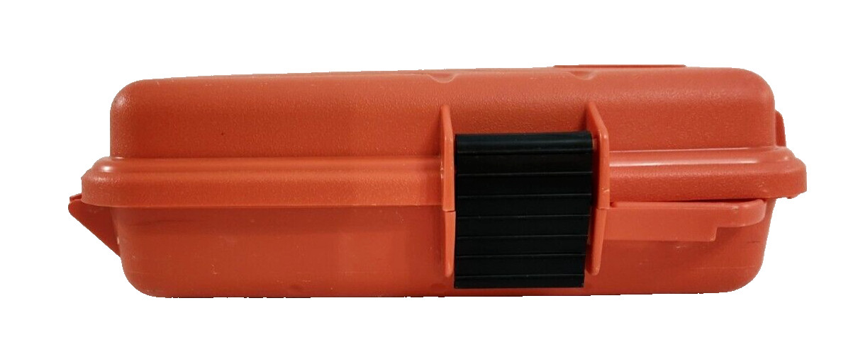 Orange Survivor Dry Box with O-Ring Seal Built in Compass Travel Camping Fishing