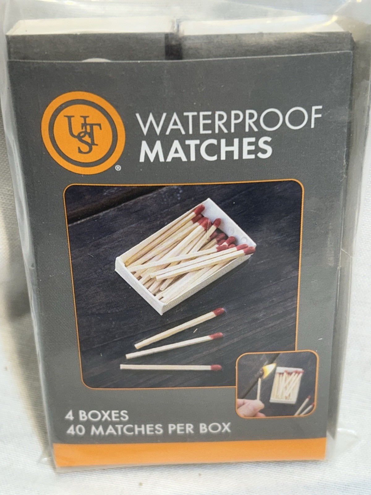 Water Proof Matches Lot Of 12 Packs with Travel First Aid Kit