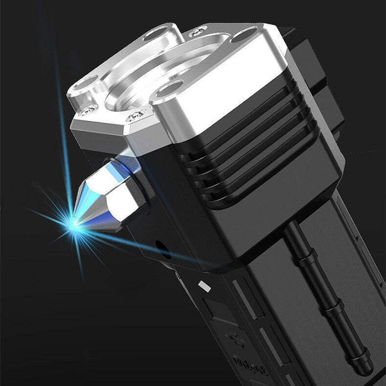 Emergency window breaker flashlight combo