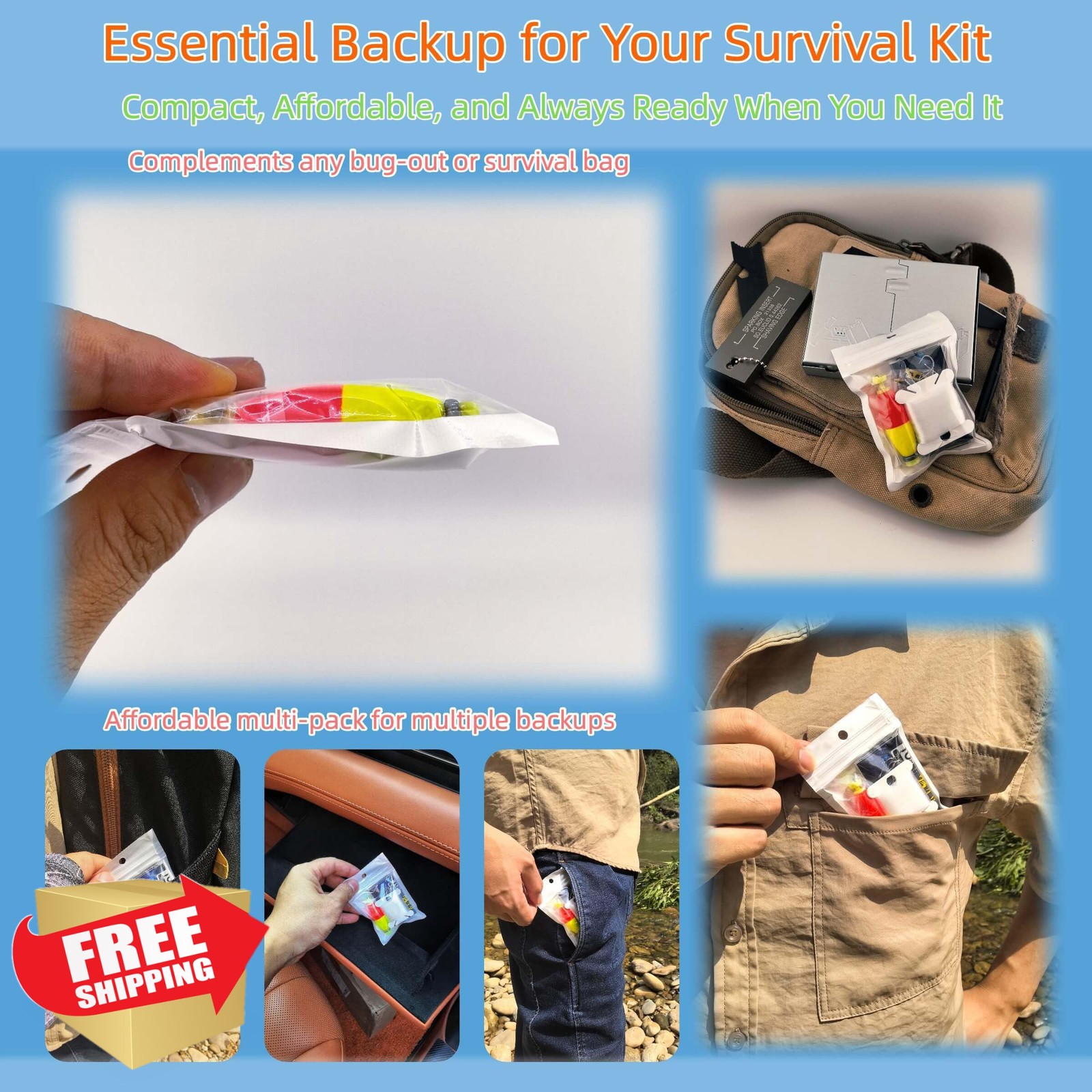 LoDinpo Mini Survival Fishing Kit 2pc