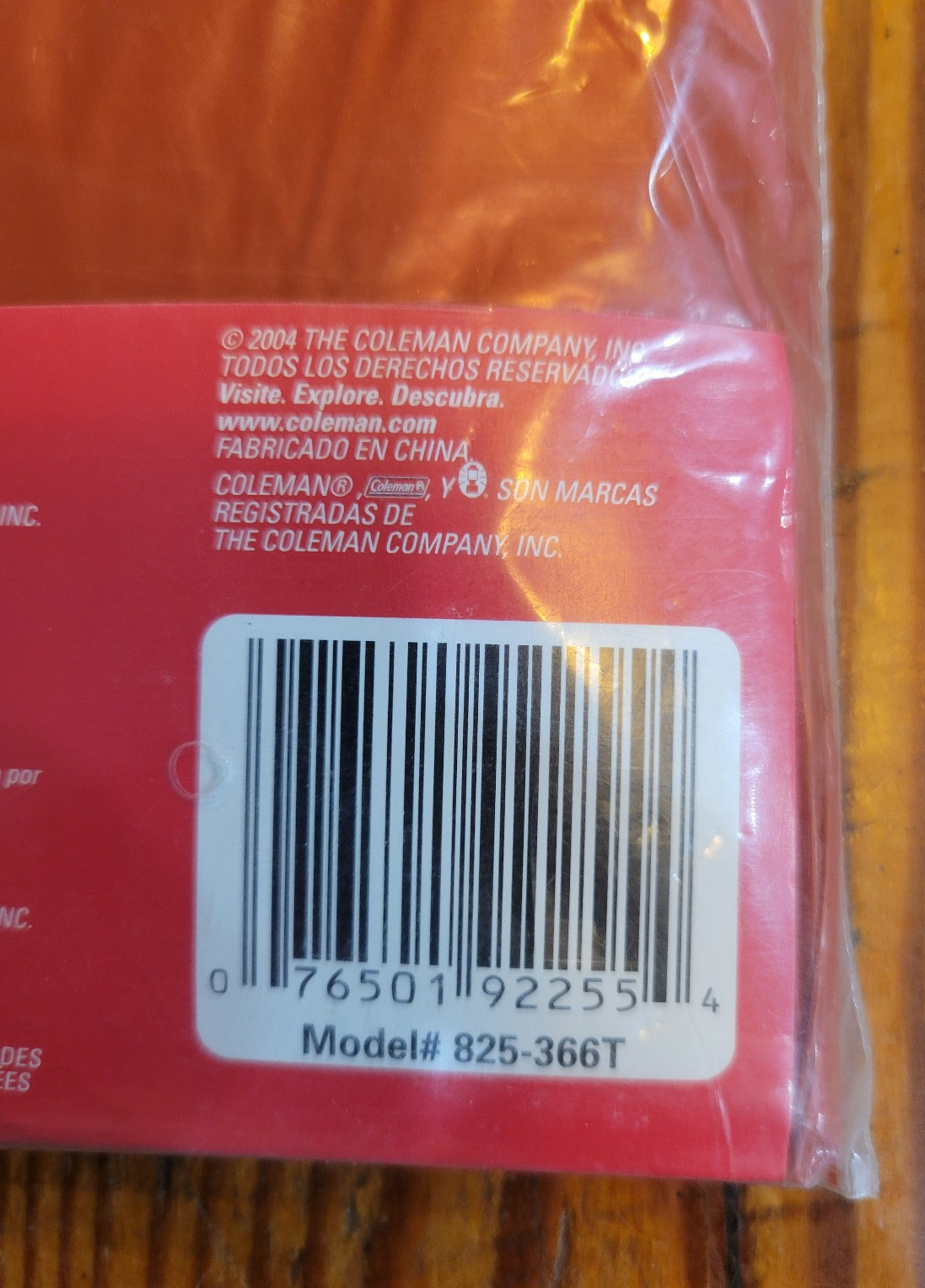 Coleman Disposable Emergency Poncho One Size Fit All Red New Sealed Vintage