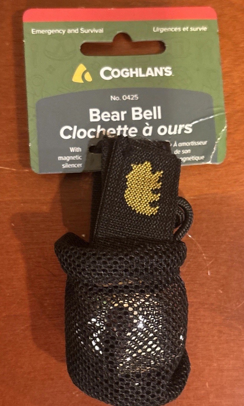 Coghlan’s Bear Bell with Magnetic Silencer, Black