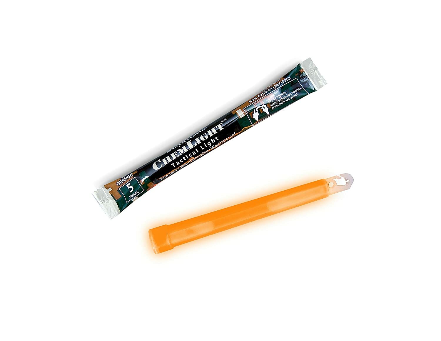 Orange Cyalume ULRTA HI Standard Issue for U.S. Military Personnel EX 7/2022