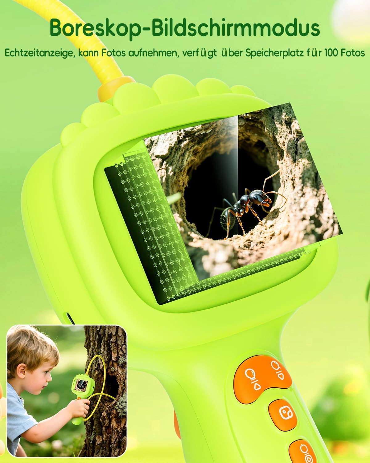 Endoscope Camera for Kids, 1080P Kids Camera, STEM Toy for Outdoor Ga…