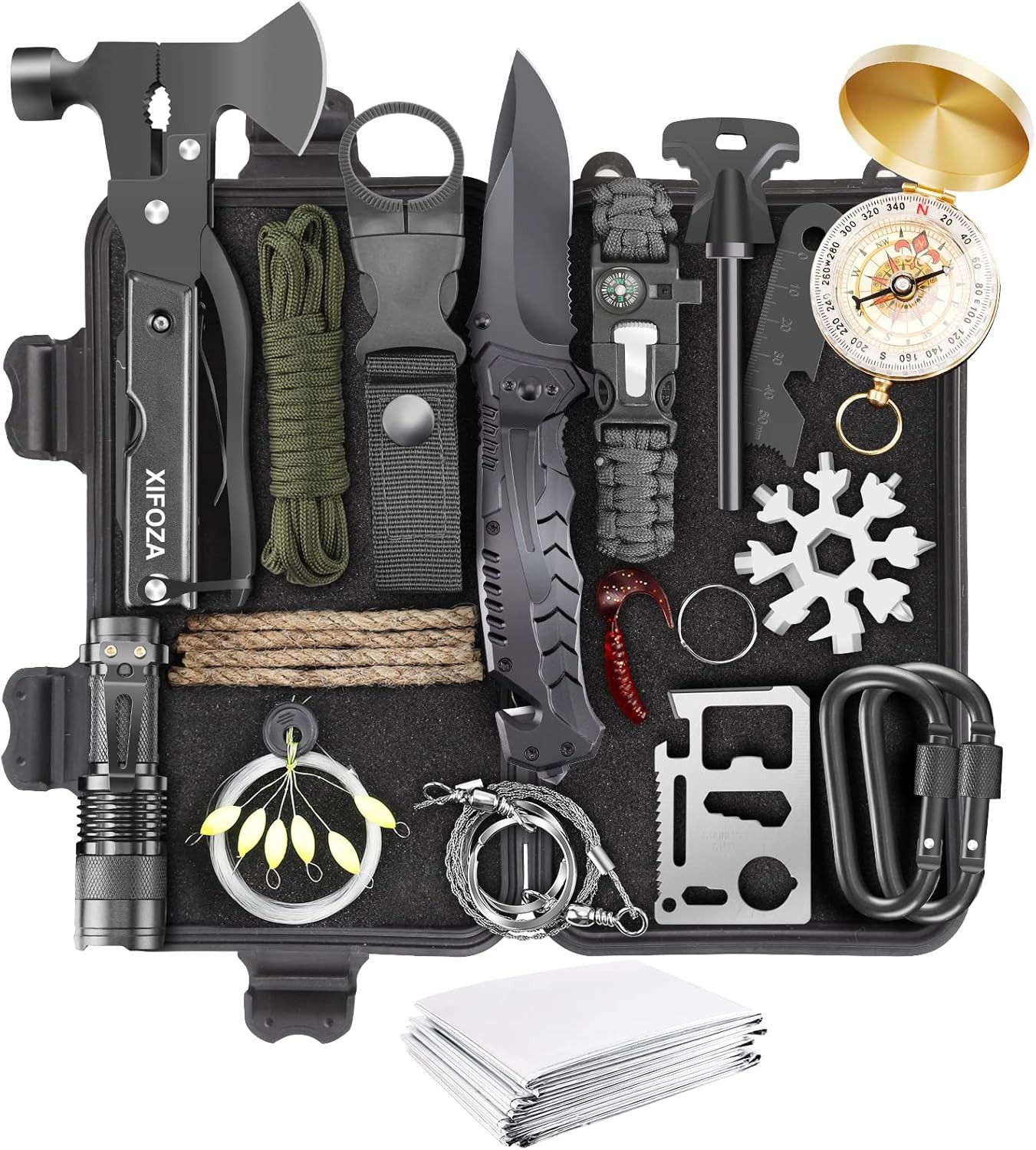 Outdoor Survival Gear Kit Multi Tool Set