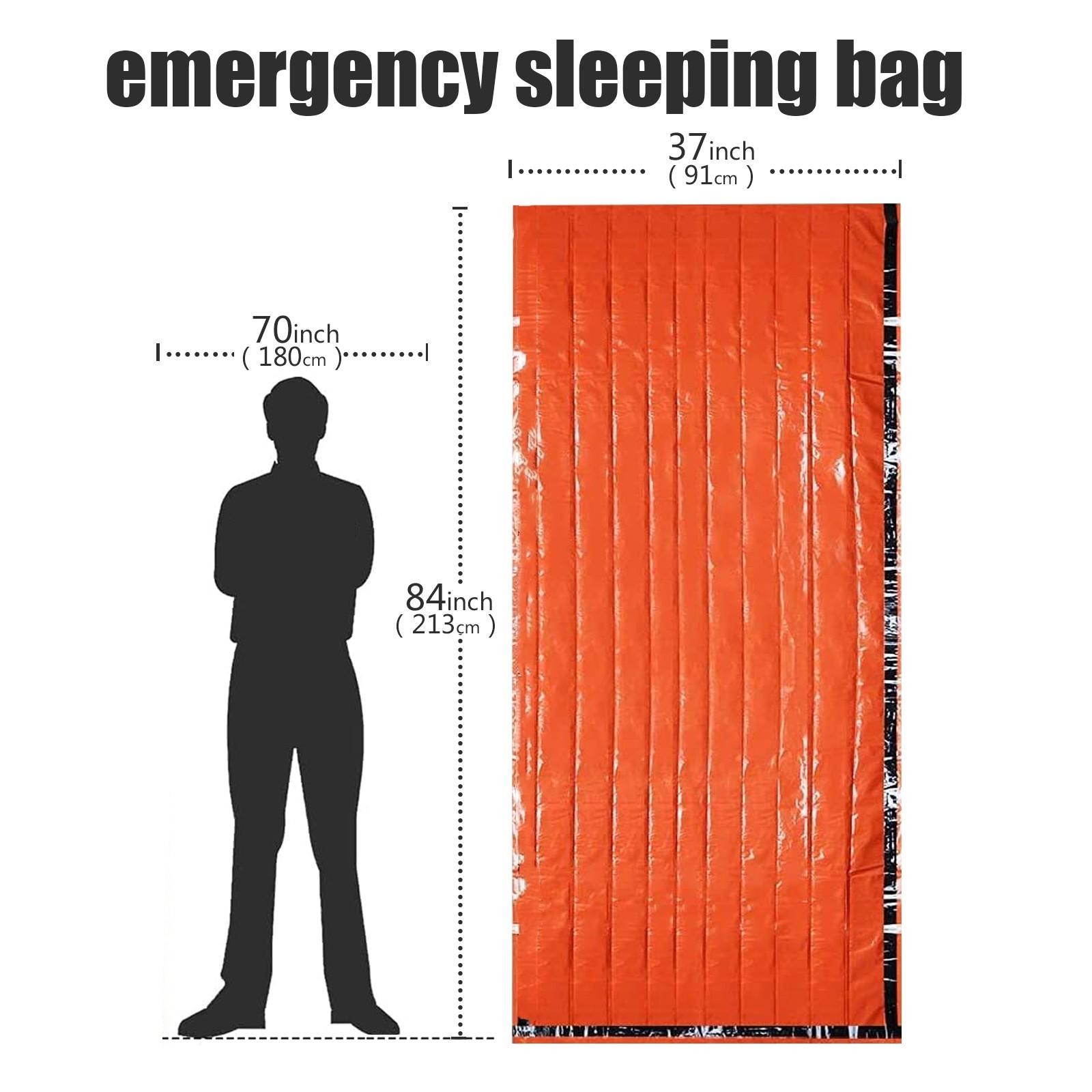 Emergency Survival Sleeping Bag Waterproof Thermal Mylar Camping Rescue