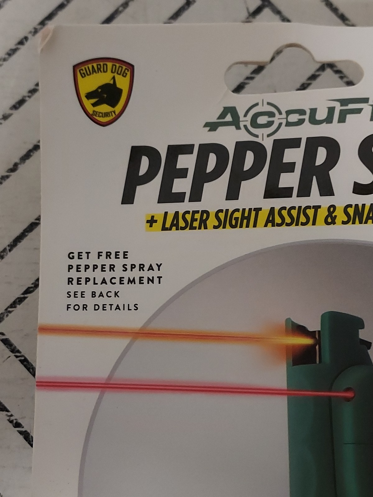 🥥 Guard Dog Accufire Pepper Spray + Laser Sight Assist🆕️LOT OF 2‼️