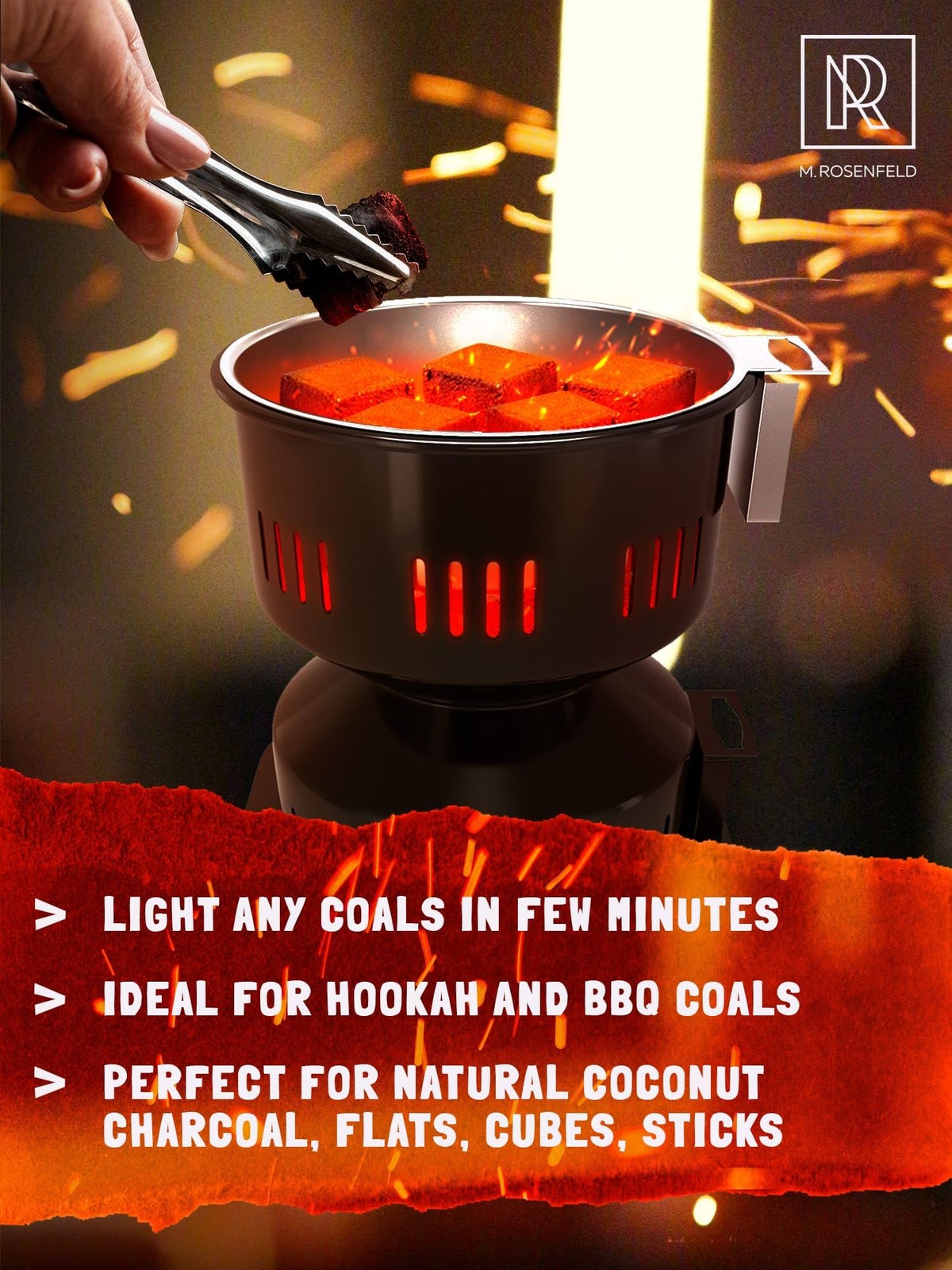 PRO Multipurpose Electric Charcoal Starter – version Black Burner