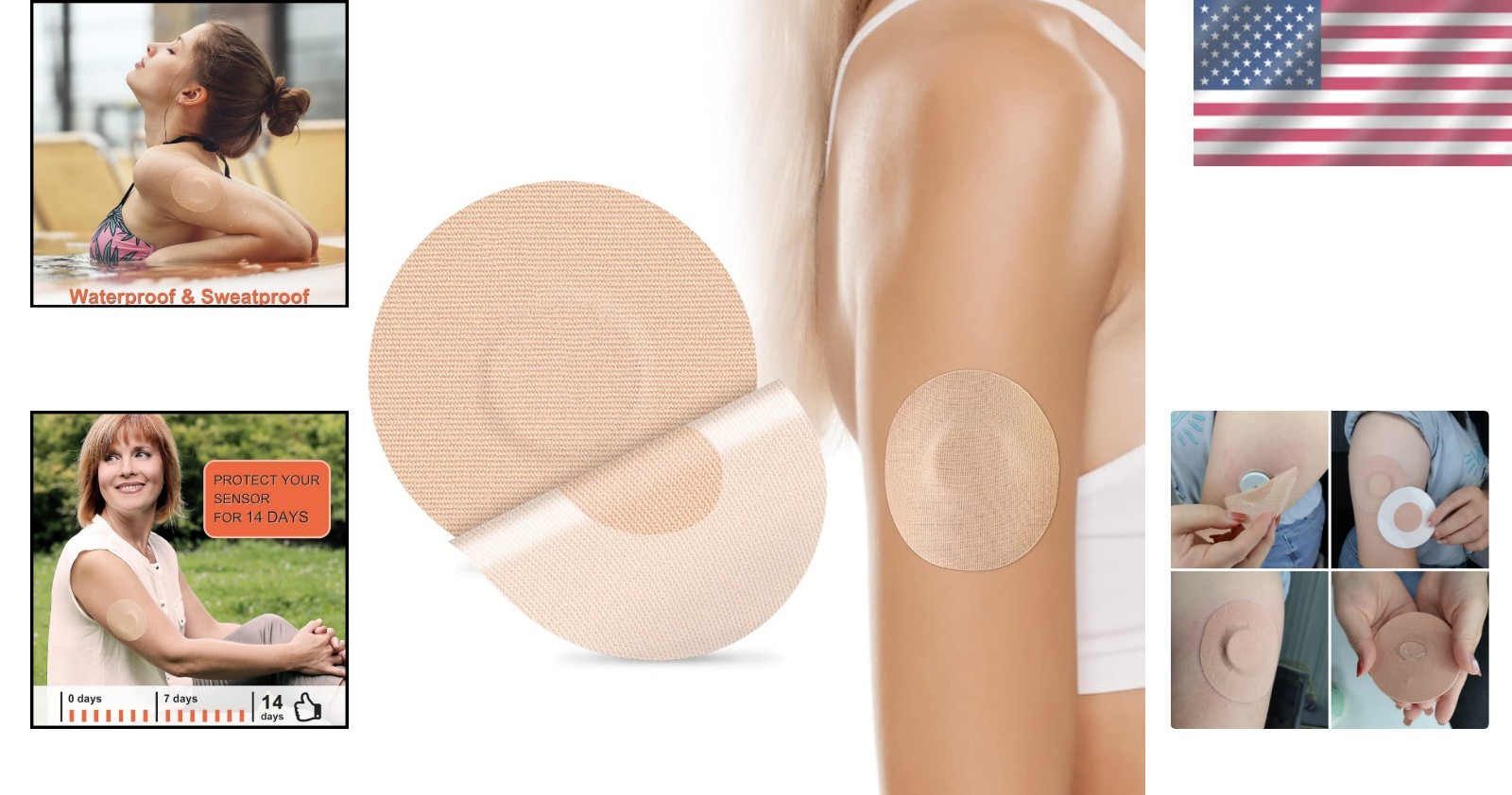 25 Count CGM Adhesive Patches – Latex-Free, 15-Day Lasting Waterproof Coverage