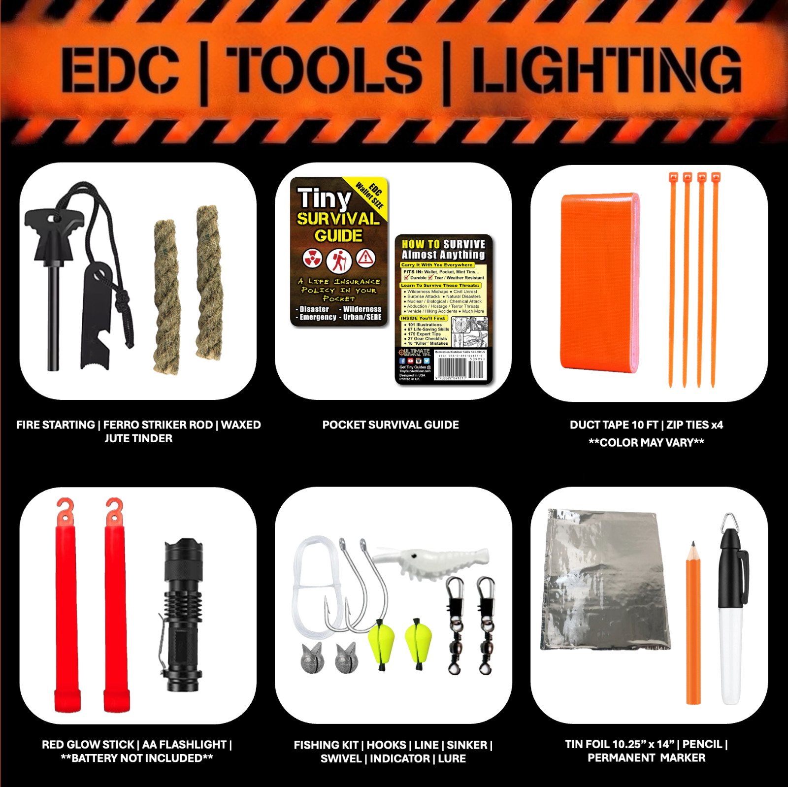 Emergency / Survival Kit / Bug Out Bag / Tactical Backpack / First Aid Kit