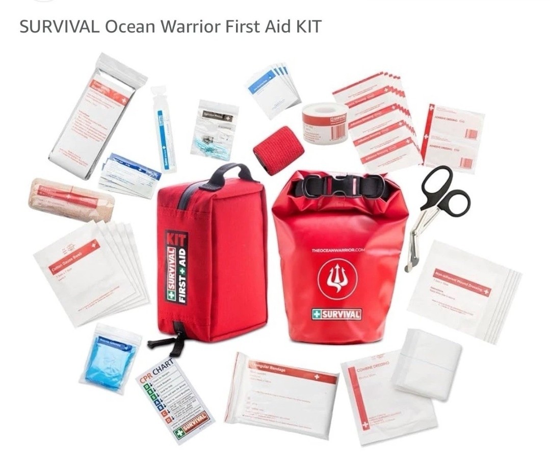 Ocean Warrior Boat First Aid KIT Bandage Saline Survival Brand New Unopened