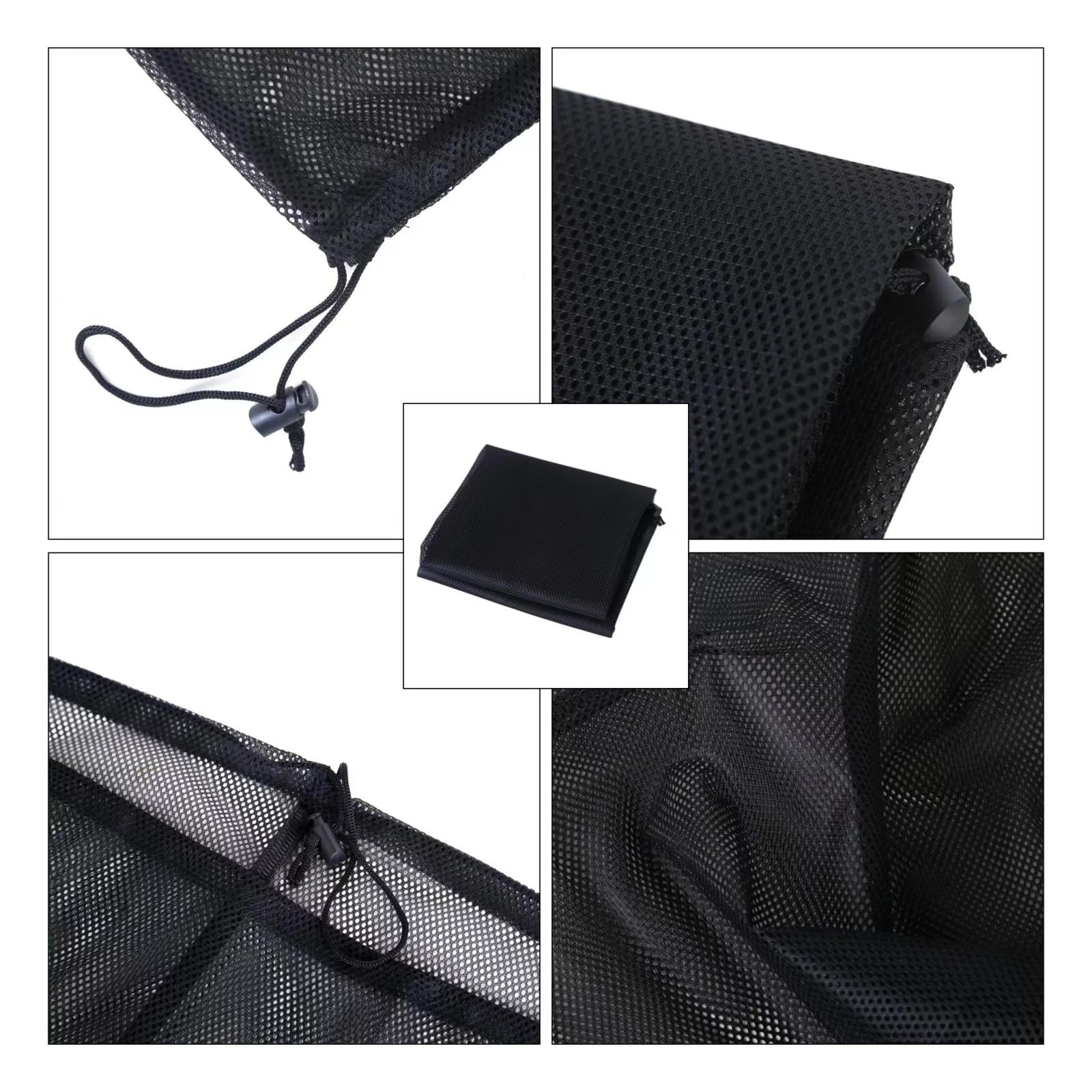 2 Pack Large Mesh Laundry Bag, 27×36inch Black 27*36inch,