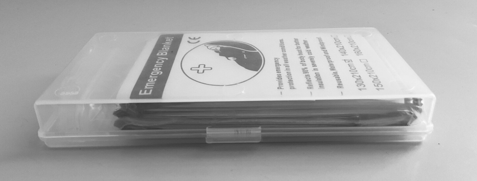 Emergency Blanket 83×51” 130 x 210 cm Rescue Thermal Mylar New in Plastic Case