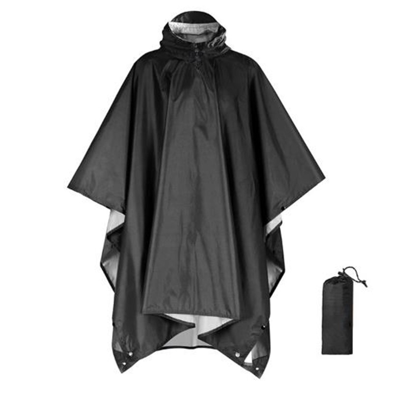 1-4x Rain Poncho Army Military Tactical Poncho ShelterWaterproof Ripstop Camping