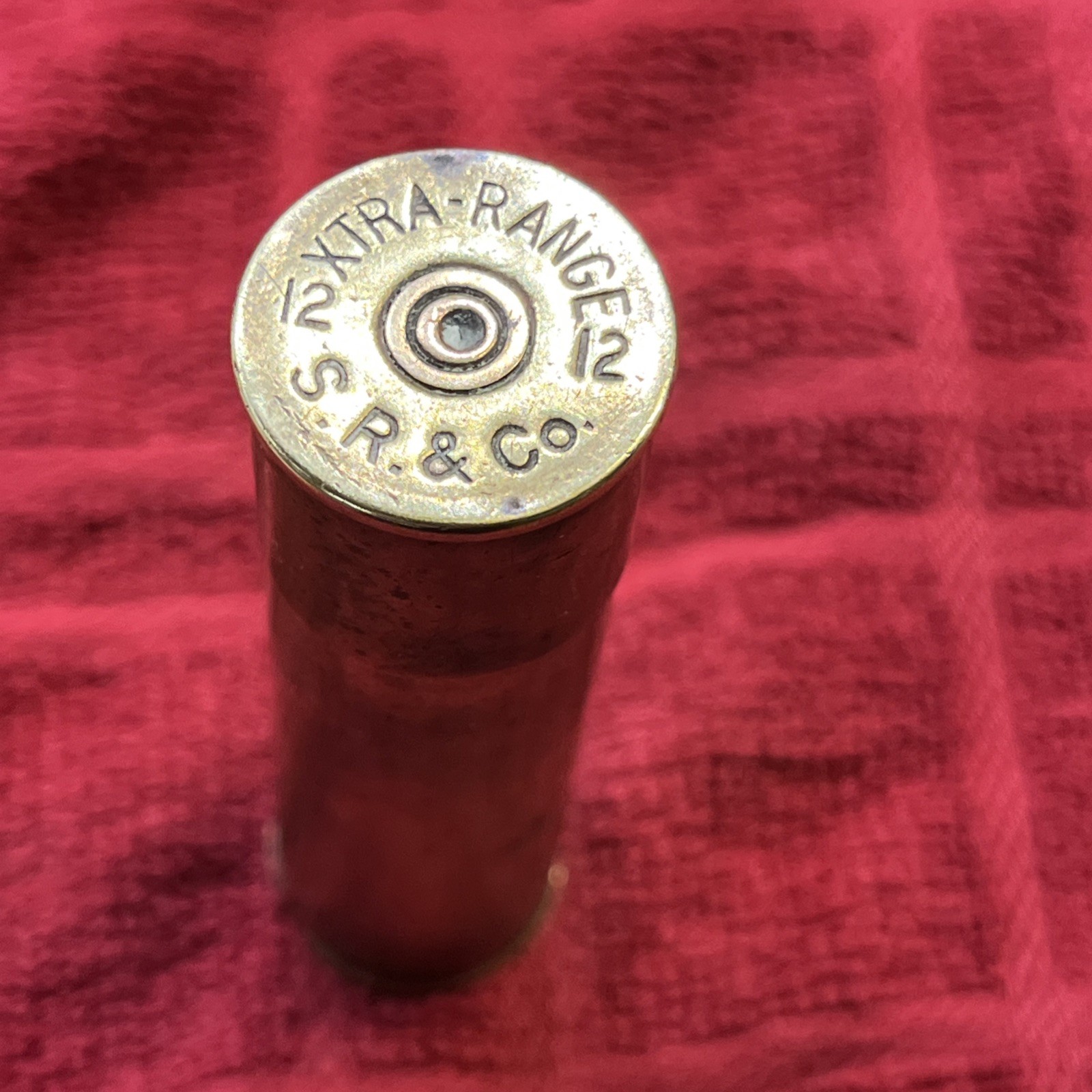 Rare Sears Roebuck 12 gauge Match Stick Holder Hunting Hiking Camping (745)