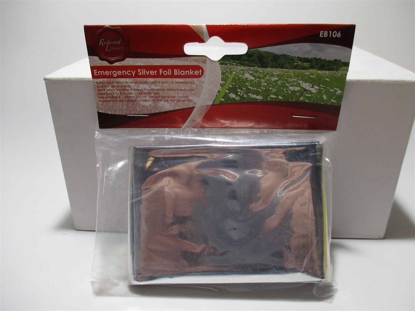 Redwood (EB106) Silver Emergency Waterproof & Windproof Survival Foil Blanket