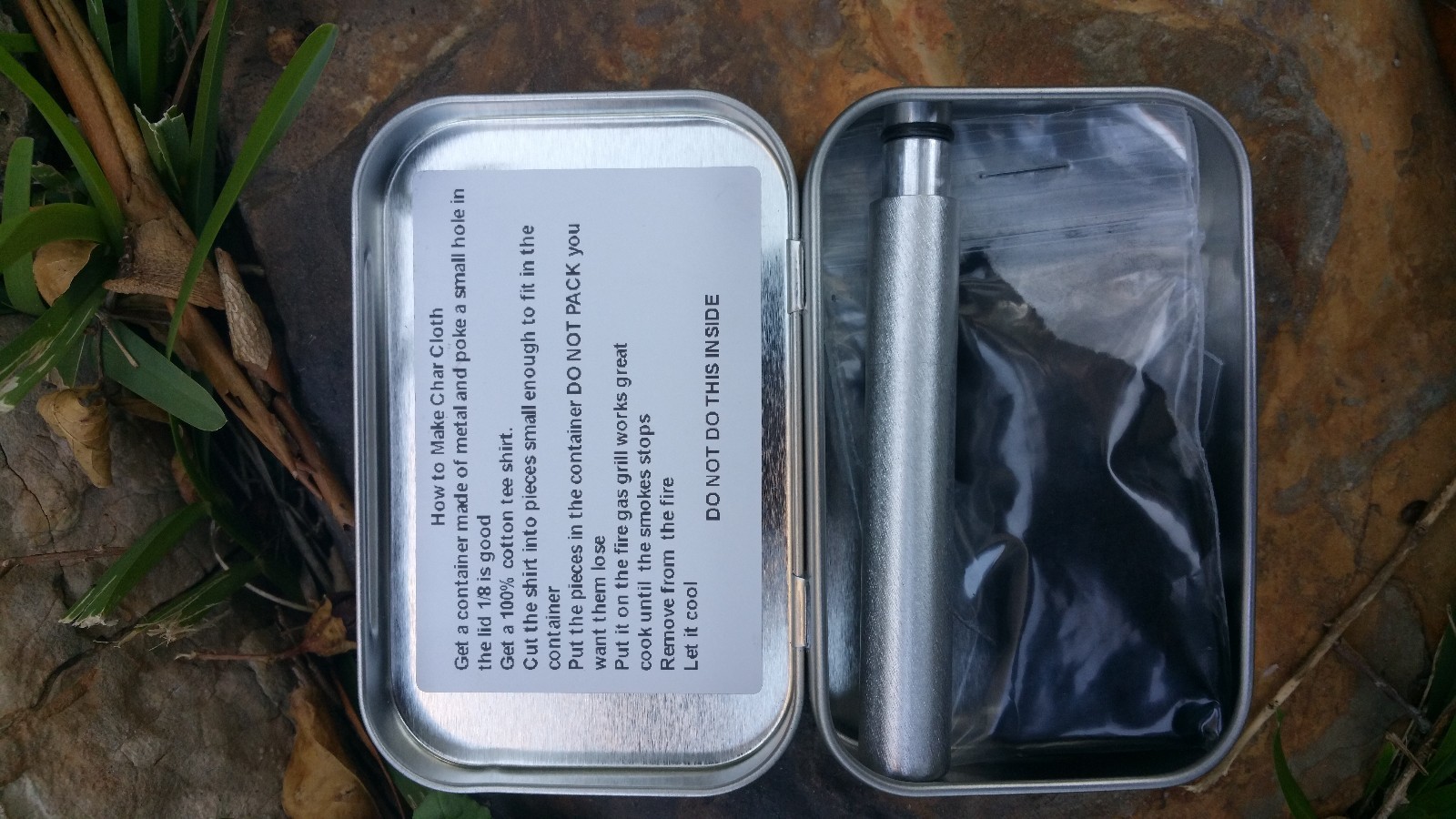 Altoid Tin Fire Piston Kit Camping Hunting Survival Prepper Scouts Ships FREE*