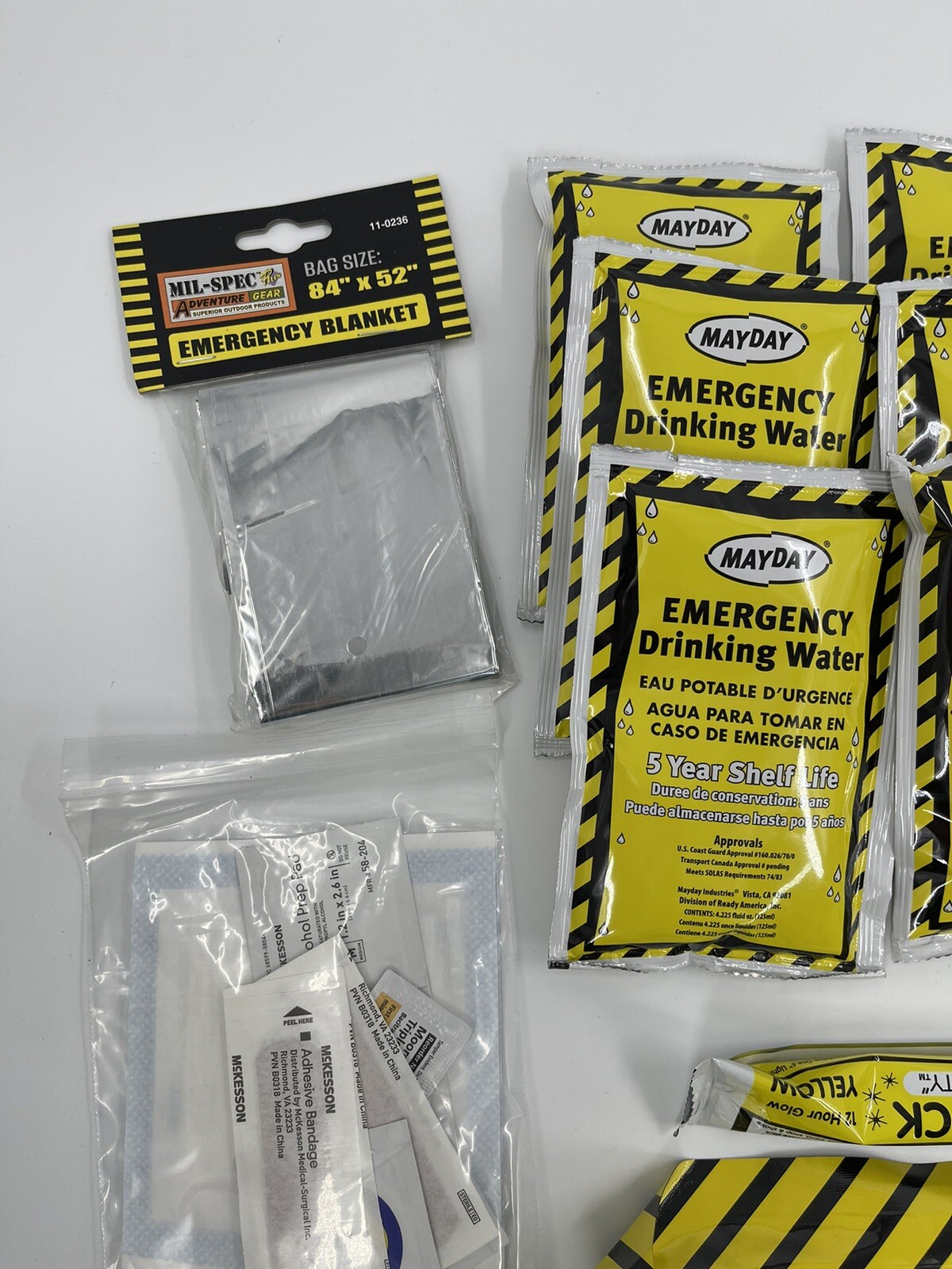 Mil Spec Plus Adventure Gear Disaster Survival Kit BK001 #11-0566 Open Box