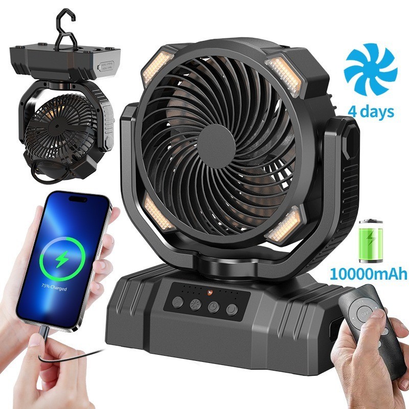 Adjustable Airflow Camping Fan Lightweight Design Great for All Seasons